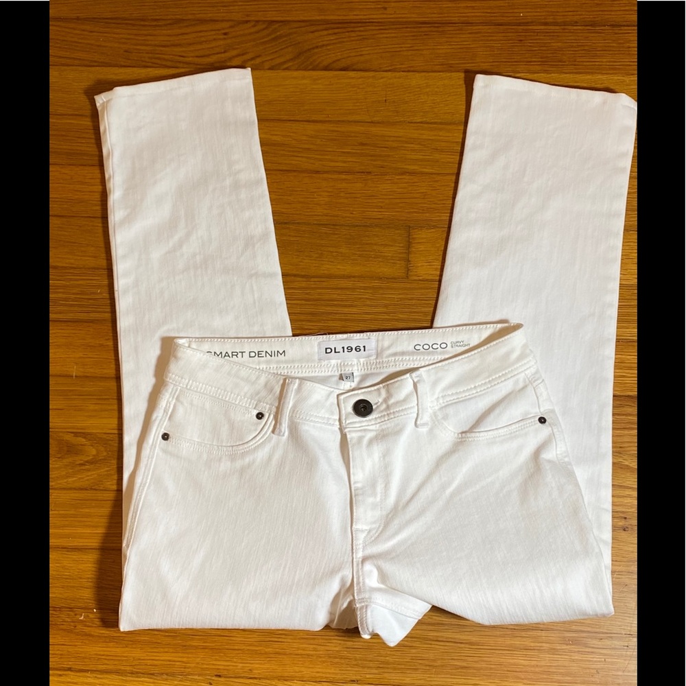 DL1961 white jeans cropped ankle 27 unworn